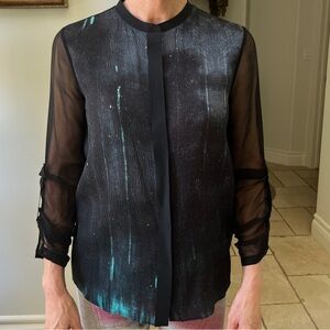 Elie Tahari button up blouse